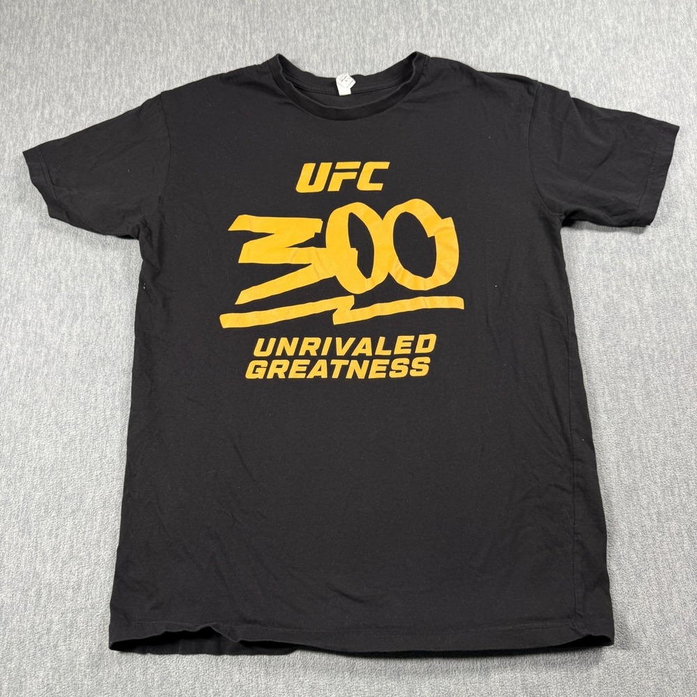 Textisle T Shirt Mens Large Black UFC 300 Unrivaled Greatness Graphic MMA